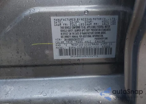 2022 Nissan Sentra Sr Xtronic Cvt from USA, damaged, VIN 3N1AB8DV2NY231971